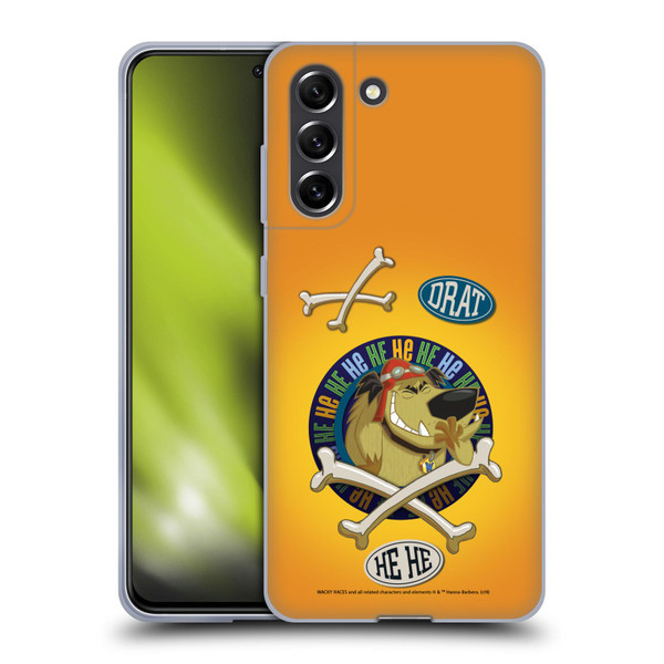 Wacky Races 2016 Graphics Muttley Soft Gel Case for Samsung Galaxy S21 FE 5G