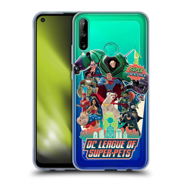 DC League Of Super Pets Graphics Super Powered Pack Soft Gel Case for Huawei P40 lite E