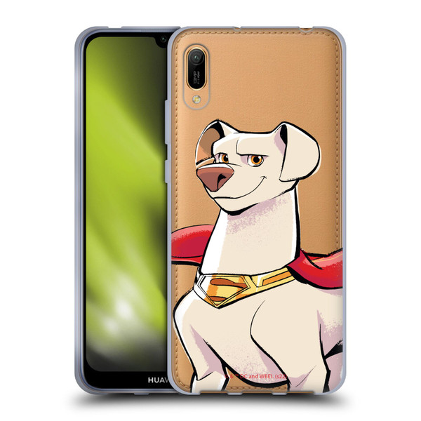 DC League Of Super Pets Graphics Krypto Soft Gel Case for Huawei Y6 Pro (2019)