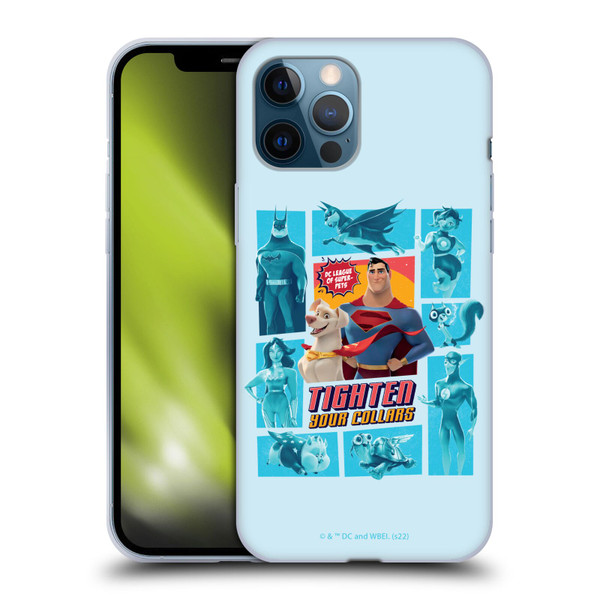 DC League Of Super Pets Graphics Tighten Your Collars Soft Gel Case for Apple iPhone 12 Pro Max