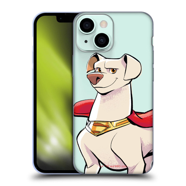 DC League Of Super Pets Graphics Krypto Soft Gel Case for Apple iPhone 13 Mini