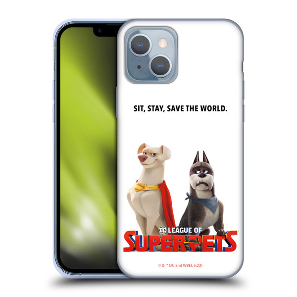 DC League Of Super Pets Graphics Characters 1 Soft Gel Case for Apple iPhone 14