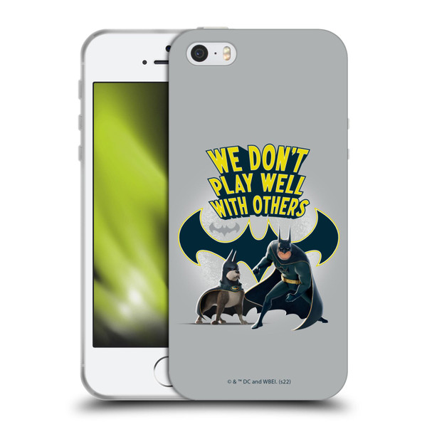 DC League Of Super Pets Graphics We Don't Play Well With Others Soft Gel Case for Apple iPhone 5 / 5s / iPhone SE 2016