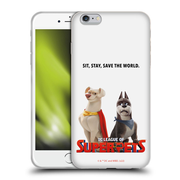 DC League Of Super Pets Graphics Characters 1 Soft Gel Case for Apple iPhone 6 Plus / iPhone 6s Plus
