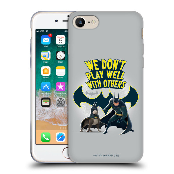 DC League Of Super Pets Graphics We Don't Play Well With Others Soft Gel Case for Apple iPhone 7 / 8 / SE 2020 & 2022