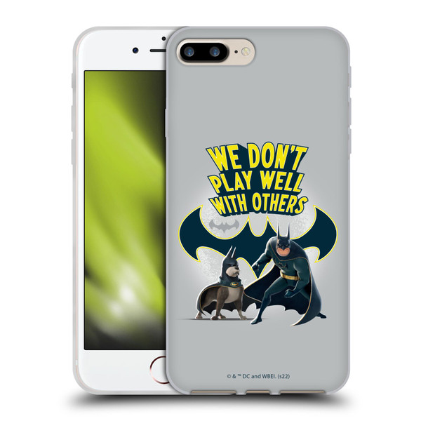 DC League Of Super Pets Graphics We Don't Play Well With Others Soft Gel Case for Apple iPhone 7 Plus / iPhone 8 Plus