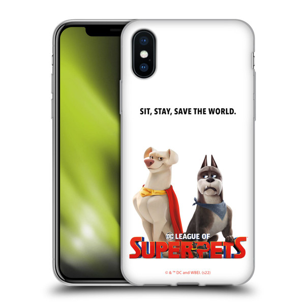 DC League Of Super Pets Graphics Characters 1 Soft Gel Case for Apple iPhone X / iPhone XS