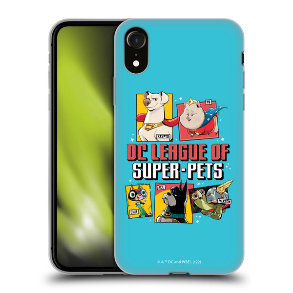DC League Of Super Pets Graphics Characters 2 Soft Gel Case for Apple iPhone XR