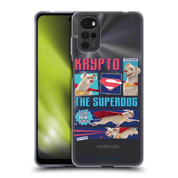 DC League Of Super Pets Graphics Krypto The Superdog Soft Gel Case for Motorola Moto G22
