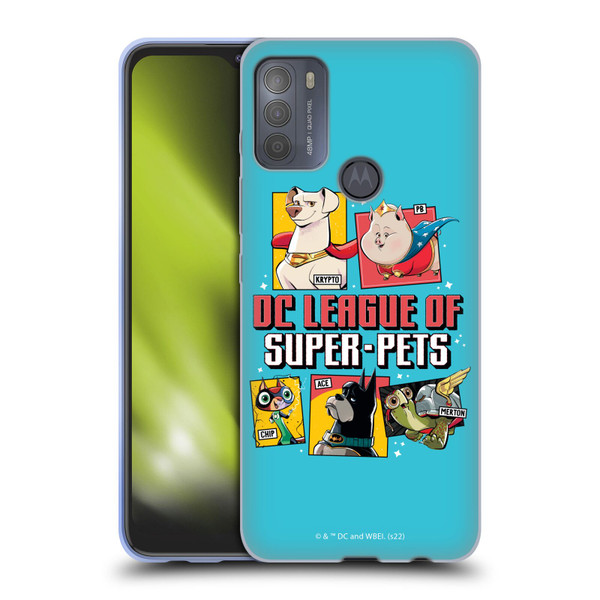 DC League Of Super Pets Graphics Characters 2 Soft Gel Case for Motorola Moto G50