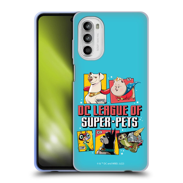 DC League Of Super Pets Graphics Characters 2 Soft Gel Case for Motorola Moto G52