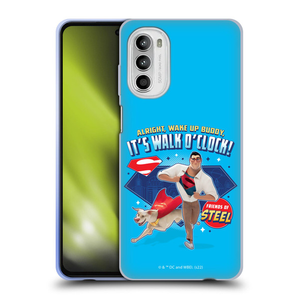 DC League Of Super Pets Graphics It's Walk O' Clock Soft Gel Case for Motorola Moto G52