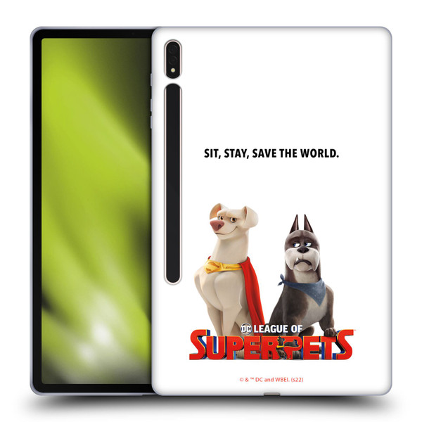 DC League Of Super Pets Graphics Characters 1 Soft Gel Case for Samsung Galaxy Tab S8 Plus