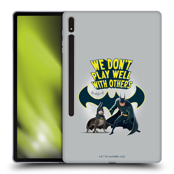 DC League Of Super Pets Graphics We Don't Play Well With Others Soft Gel Case for Samsung Galaxy Tab S8 Plus