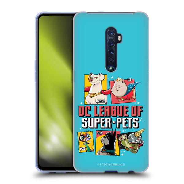 DC League Of Super Pets Graphics Characters 2 Soft Gel Case for OPPO Reno 2