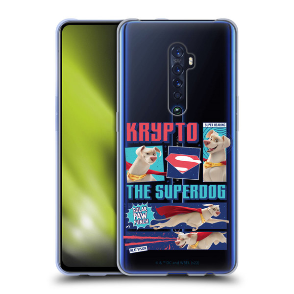 DC League Of Super Pets Graphics Krypto The Superdog Soft Gel Case for OPPO Reno 2