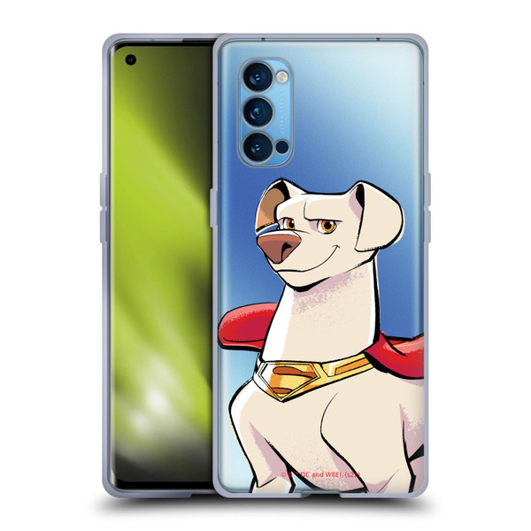 DC League Of Super Pets Graphics Krypto Soft Gel Case for OPPO Reno 4 Pro 5G