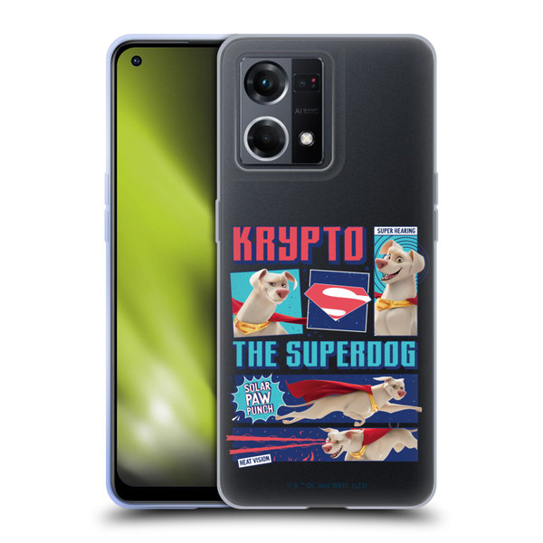 DC League Of Super Pets Graphics Krypto The Superdog Soft Gel Case for OPPO Reno8 4G