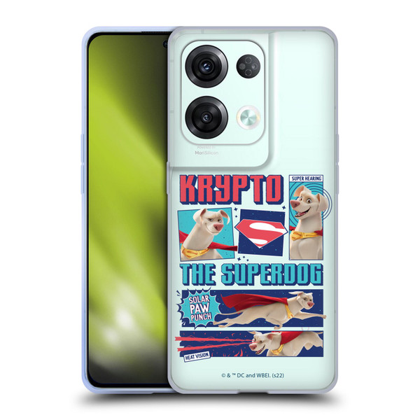 DC League Of Super Pets Graphics Krypto The Superdog Soft Gel Case for OPPO Reno8 Pro