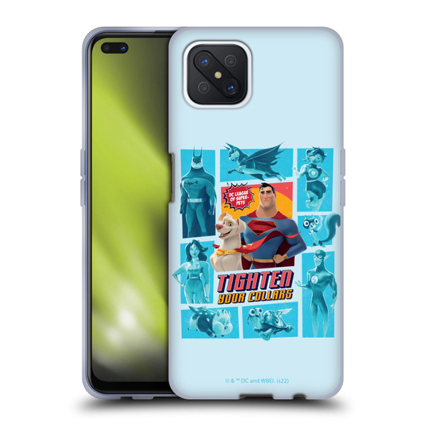DC League Of Super Pets Graphics Tighten Your Collars Soft Gel Case for OPPO Reno4 Z 5G