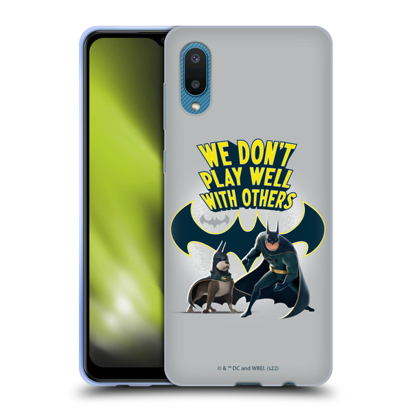 DC League Of Super Pets Graphics We Don't Play Well With Others Soft Gel Case for Samsung Galaxy A02/M02 (2021)