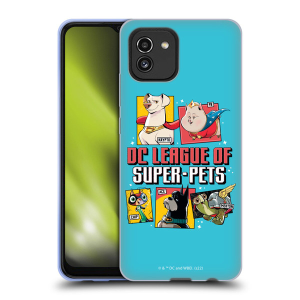 DC League Of Super Pets Graphics Characters 2 Soft Gel Case for Samsung Galaxy A03 (2021)
