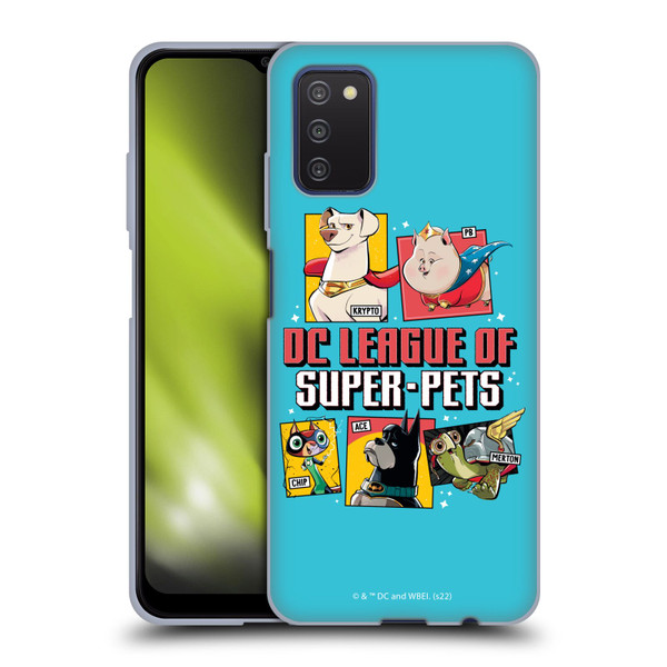 DC League Of Super Pets Graphics Characters 2 Soft Gel Case for Samsung Galaxy A03s (2021)