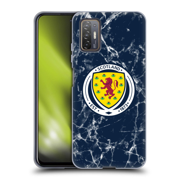 Scotland National Football Team Logo 2 Marble Soft Gel Case for HTC Desire 21 Pro 5G