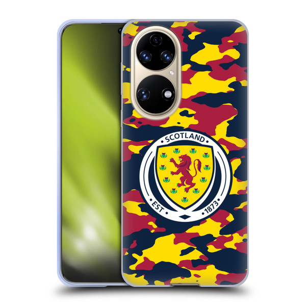 Scotland National Football Team Logo 2 Camouflage Soft Gel Case for Huawei P50