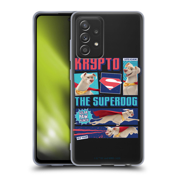 DC League Of Super Pets Graphics Krypto The Superdog Soft Gel Case for Samsung Galaxy A52 / A52s / 5G (2021)