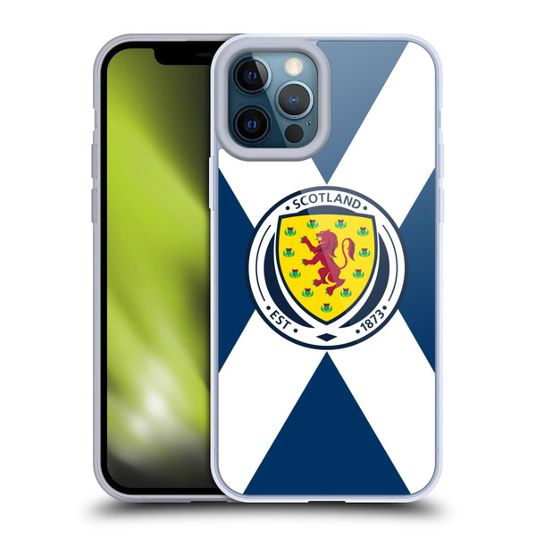 Scotland National Football Team Logo 2 Scotland Flag Soft Gel Case for Apple iPhone 12 Pro Max