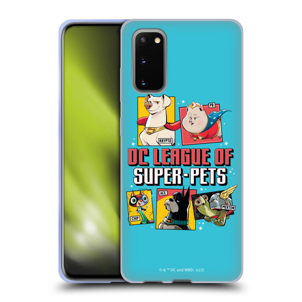 DC League Of Super Pets Graphics Characters 2 Soft Gel Case for Samsung Galaxy S20 / S20 5G