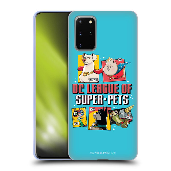 DC League Of Super Pets Graphics Characters 2 Soft Gel Case for Samsung Galaxy S20+ / S20+ 5G