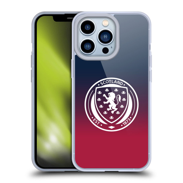 Scotland National Football Team Logo 2 Gradient Soft Gel Case for Apple iPhone 13 Pro