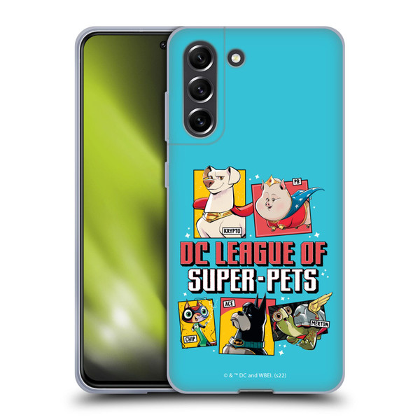 DC League Of Super Pets Graphics Characters 2 Soft Gel Case for Samsung Galaxy S21 FE 5G