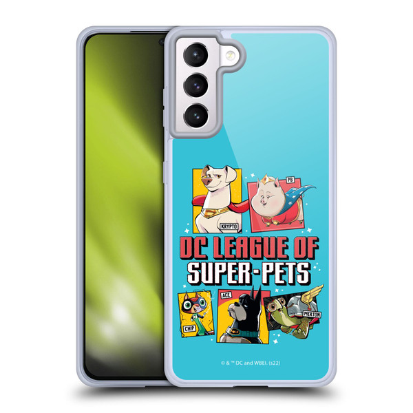 DC League Of Super Pets Graphics Characters 2 Soft Gel Case for Samsung Galaxy S21+ 5G