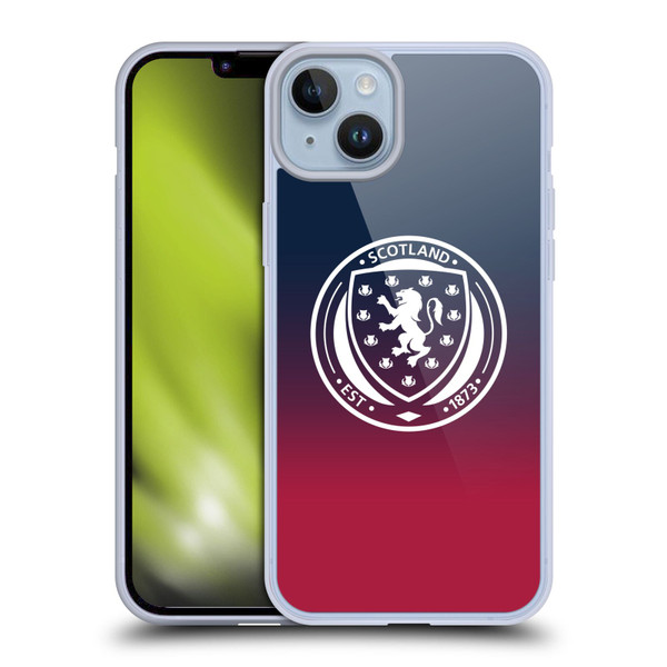 Scotland National Football Team Logo 2 Gradient Soft Gel Case for Apple iPhone 14 Plus