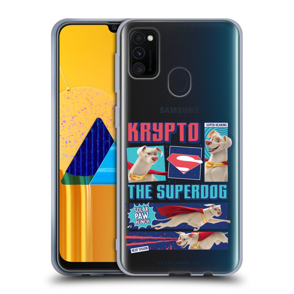 DC League Of Super Pets Graphics Krypto The Superdog Soft Gel Case for Samsung Galaxy M30s (2019)/M21 (2020)