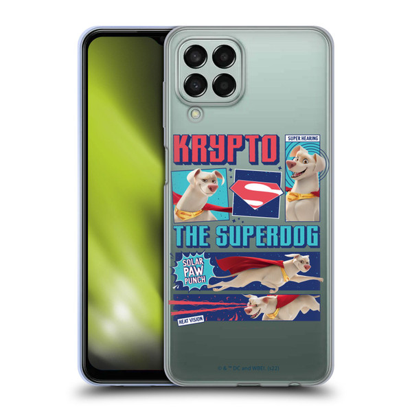 DC League Of Super Pets Graphics Krypto The Superdog Soft Gel Case for Samsung Galaxy M33 (2022)