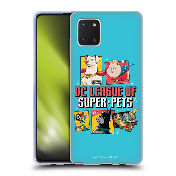 DC League Of Super Pets Graphics Characters 2 Soft Gel Case for Samsung Galaxy Note10 Lite