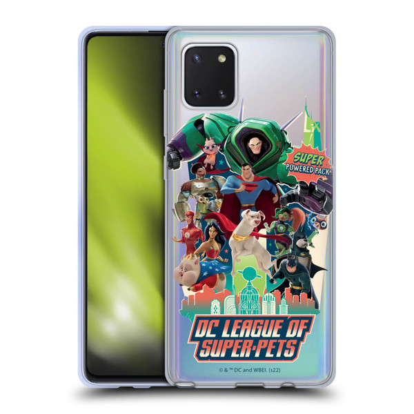 DC League Of Super Pets Graphics Super Powered Pack Soft Gel Case for Samsung Galaxy Note10 Lite