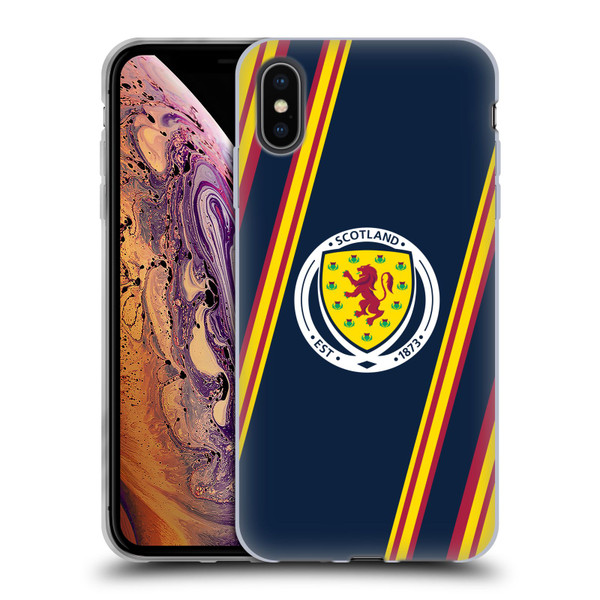 Scotland National Football Team Logo 2 Stripes Soft Gel Case for Apple iPhone XS Max