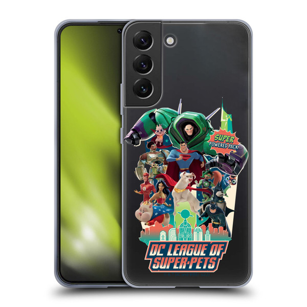 DC League Of Super Pets Graphics Super Powered Pack Soft Gel Case for Samsung Galaxy S22+ 5G