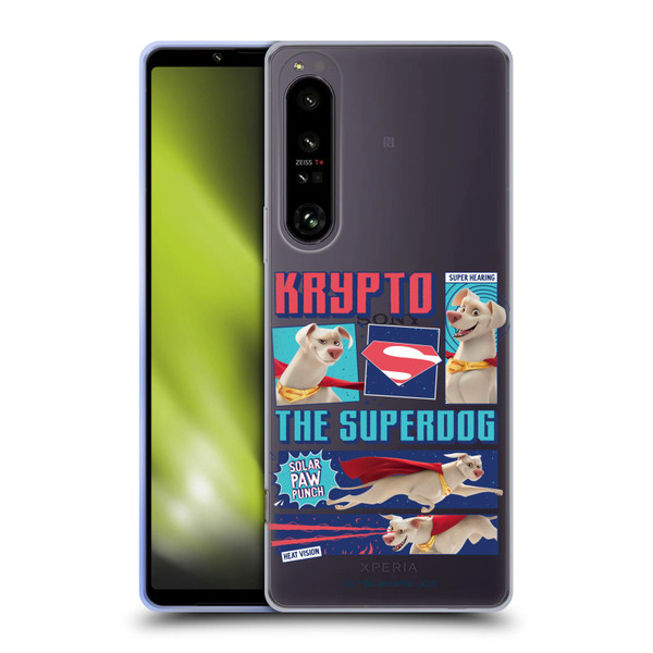 DC League Of Super Pets Graphics Krypto The Superdog Soft Gel Case for Sony Xperia 1 IV