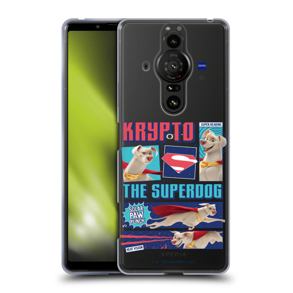 DC League Of Super Pets Graphics Krypto The Superdog Soft Gel Case for Sony Xperia Pro-I