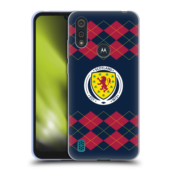 Scotland National Football Team Logo 2 Argyle Soft Gel Case for Motorola Moto E6s (2020)
