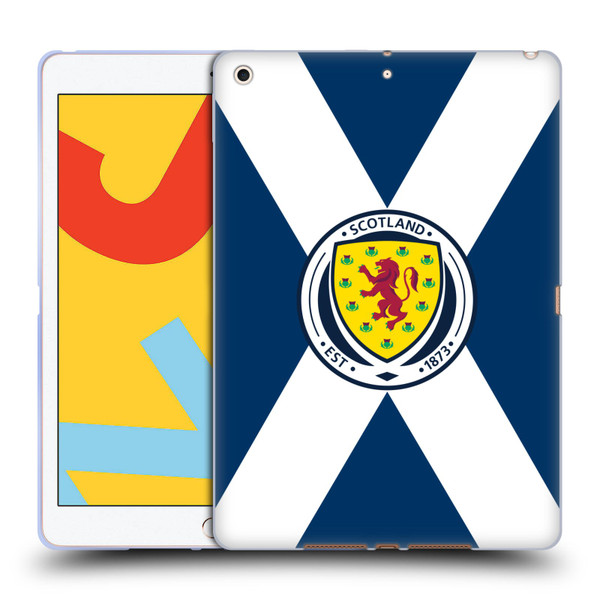 Scotland National Football Team Logo 2 Scotland Flag Soft Gel Case for Apple iPad 10.2 2019/2020/2021