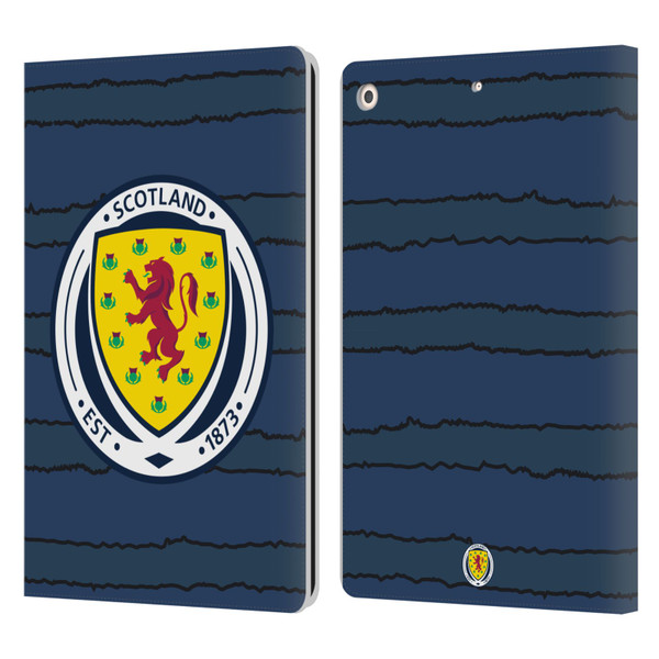 Scotland National Football Team Kits 2019-2021 Home Leather Book Wallet Case Cover For Apple iPad 10.2 2019/2020/2021