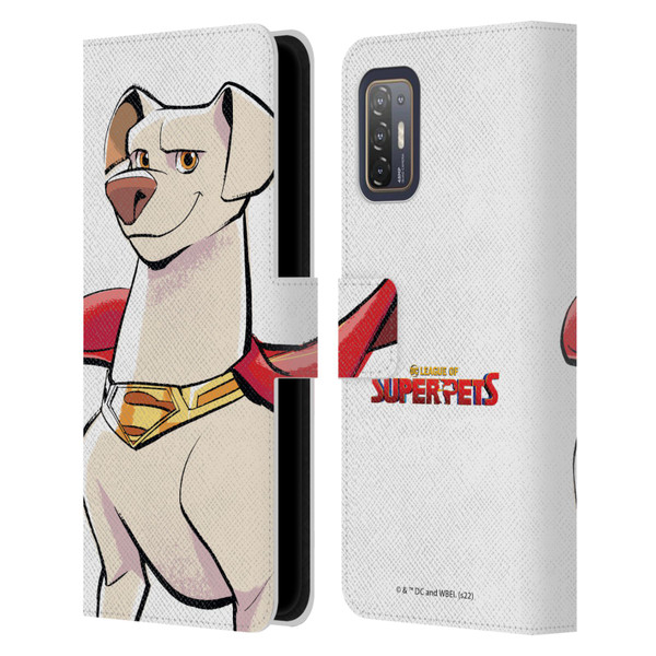 DC League Of Super Pets Graphics Krypto Leather Book Wallet Case Cover For HTC Desire 21 Pro 5G