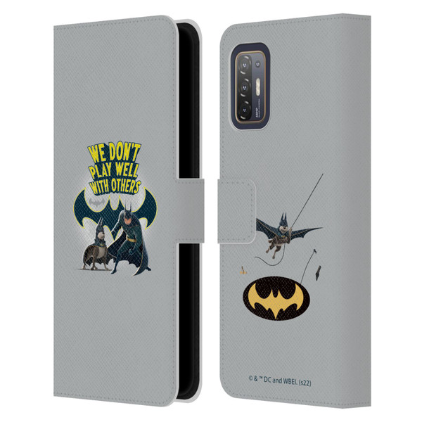 DC League Of Super Pets Graphics We Don't Play Well With Others Leather Book Wallet Case Cover For HTC Desire 21 Pro 5G